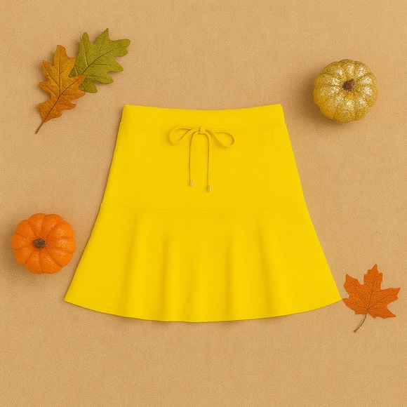 Sunny Yellow Flare Mini Skirt ☀️ Bold Statement Piece | $10 - Picture 1 of 7